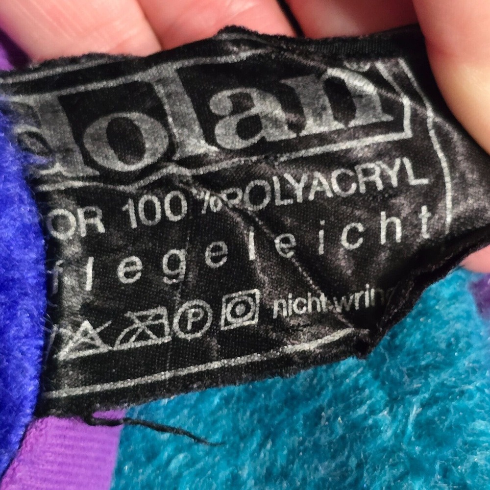 Dolan Geometric Throw Blanket Unisex‎ Large Purple Blue Teal Vintage Retro - Picture 5 of 8